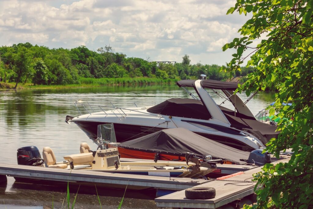 Wakaw Lake boat dock