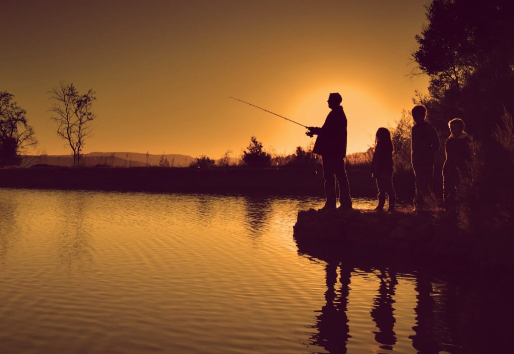 Wakaw Lake fishing sunset