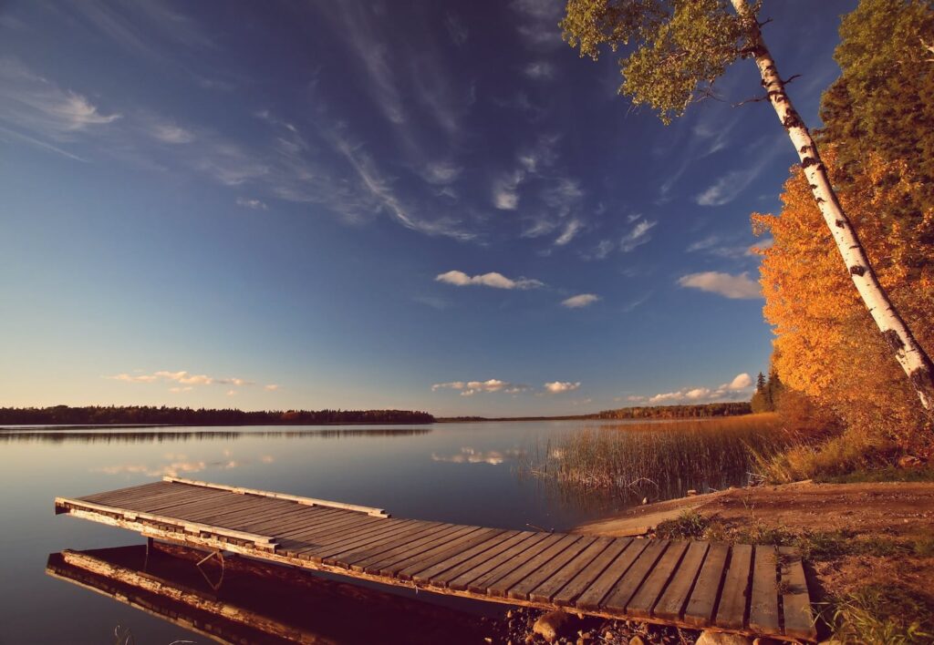 Home 11 Wakaw Lake lake dock