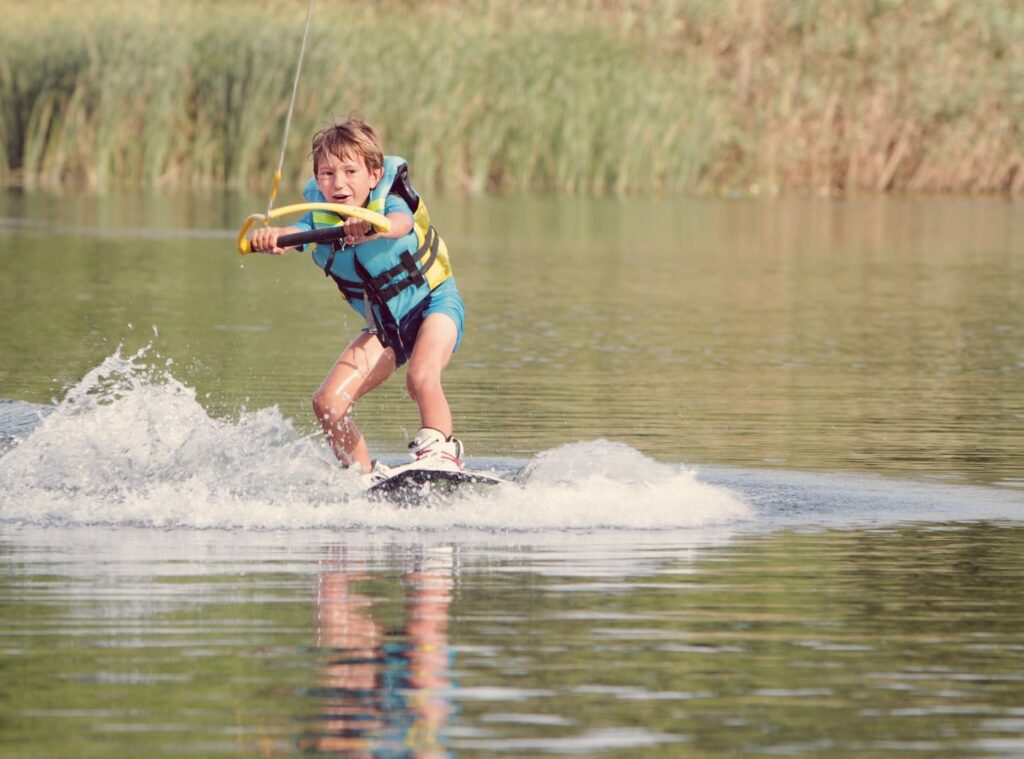 Wakaw Lake lake wakeboard kid